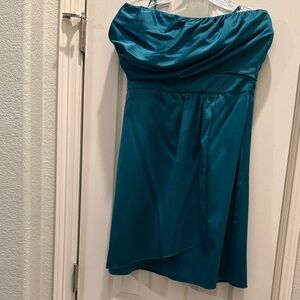 The Limited Strapless Teal Dress